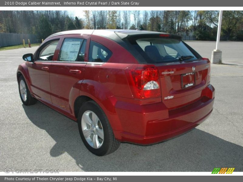 Inferno Red Crystal Pearl / Dark Slate Gray 2010 Dodge Caliber Mainstreet