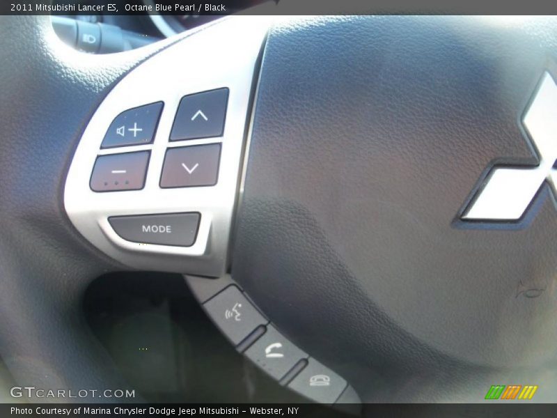 Octane Blue Pearl / Black 2011 Mitsubishi Lancer ES
