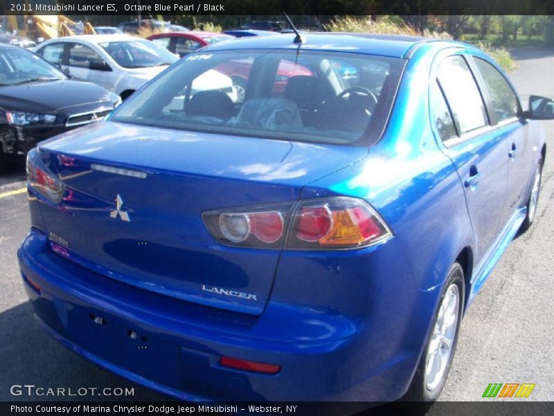 Octane Blue Pearl / Black 2011 Mitsubishi Lancer ES
