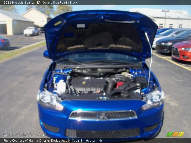 Octane Blue Pearl / Black 2011 Mitsubishi Lancer ES