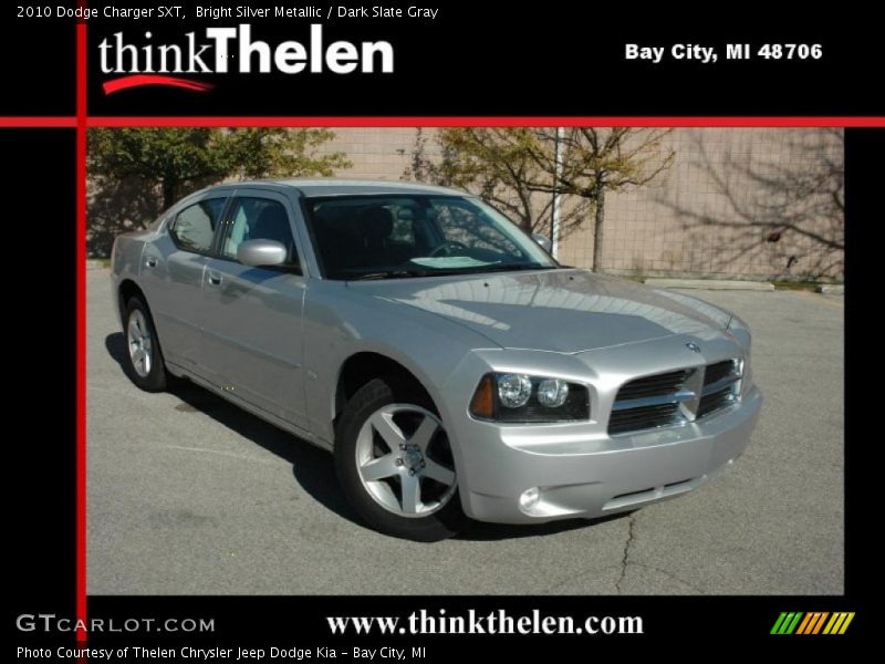 Bright Silver Metallic / Dark Slate Gray 2010 Dodge Charger SXT