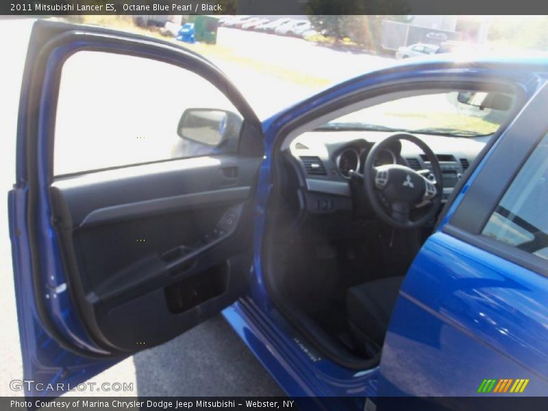 Octane Blue Pearl / Black 2011 Mitsubishi Lancer ES