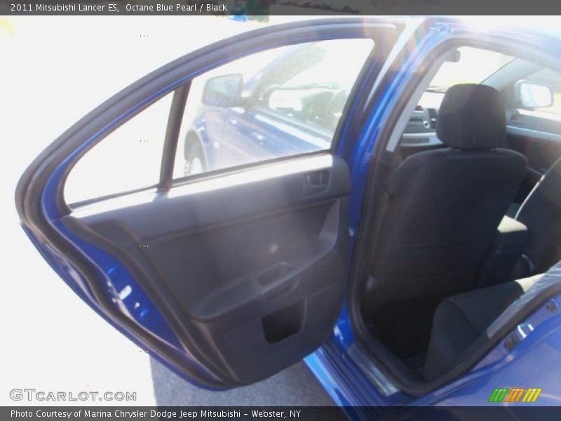 Octane Blue Pearl / Black 2011 Mitsubishi Lancer ES