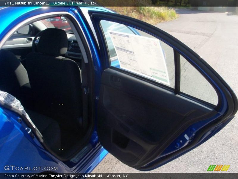 Octane Blue Pearl / Black 2011 Mitsubishi Lancer ES