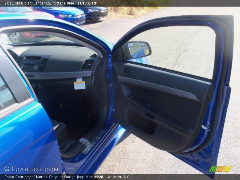 Octane Blue Pearl / Black 2011 Mitsubishi Lancer ES