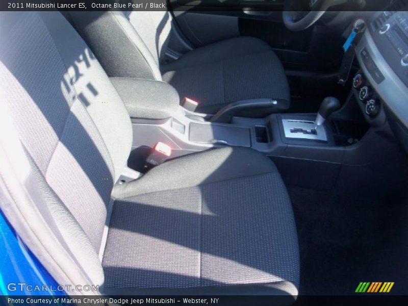 Octane Blue Pearl / Black 2011 Mitsubishi Lancer ES