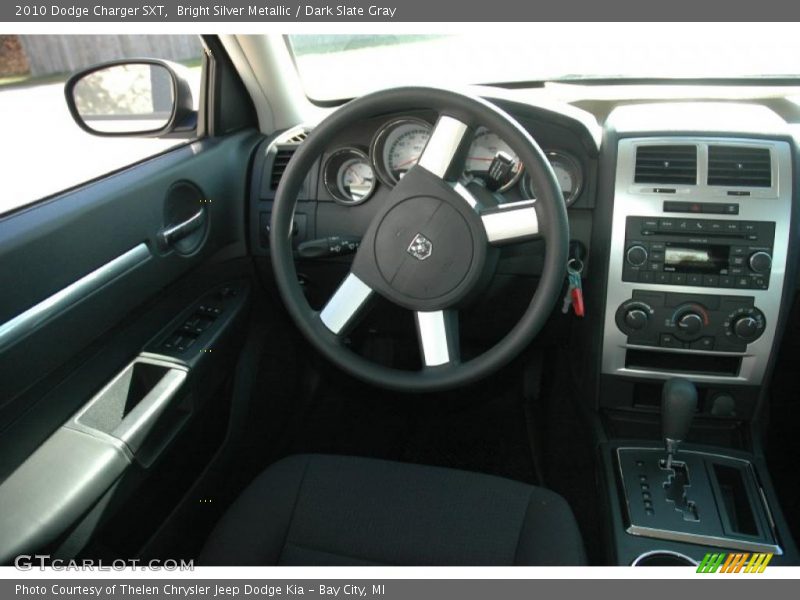 Bright Silver Metallic / Dark Slate Gray 2010 Dodge Charger SXT