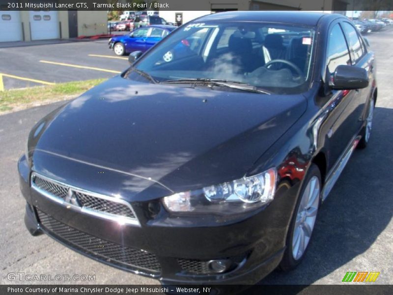 Tarmac Black Pearl / Black 2011 Mitsubishi Lancer GTS