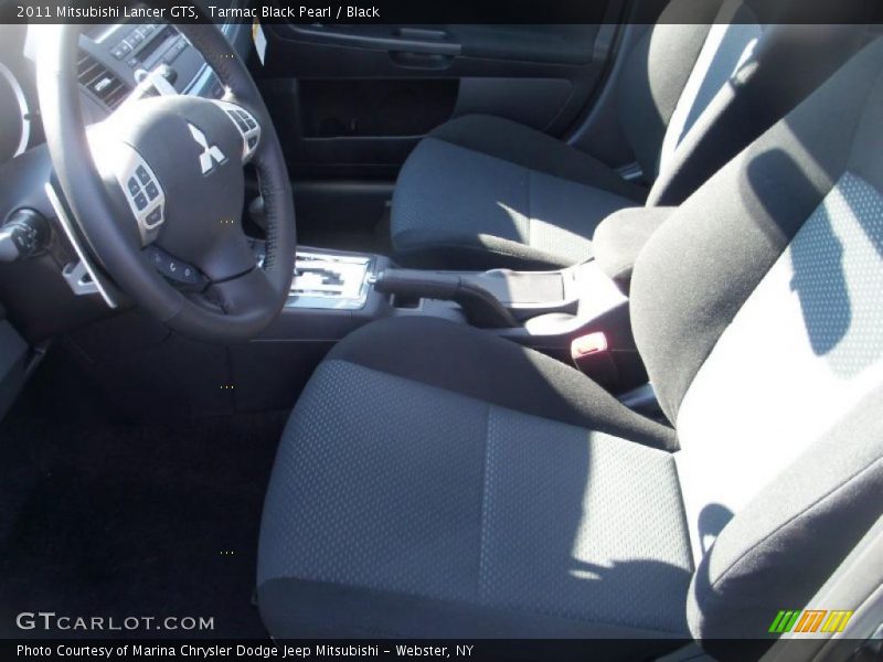 Tarmac Black Pearl / Black 2011 Mitsubishi Lancer GTS
