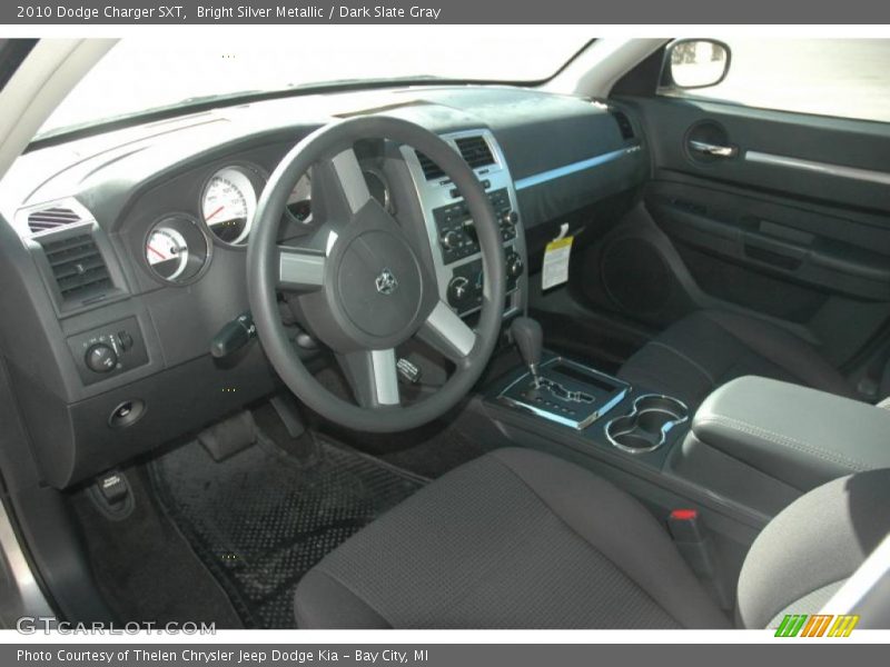 Bright Silver Metallic / Dark Slate Gray 2010 Dodge Charger SXT