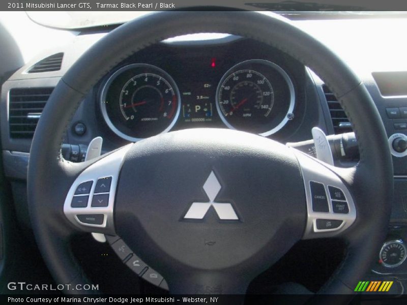 Tarmac Black Pearl / Black 2011 Mitsubishi Lancer GTS