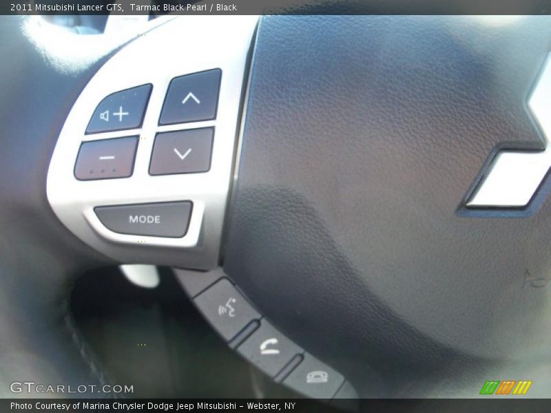Tarmac Black Pearl / Black 2011 Mitsubishi Lancer GTS