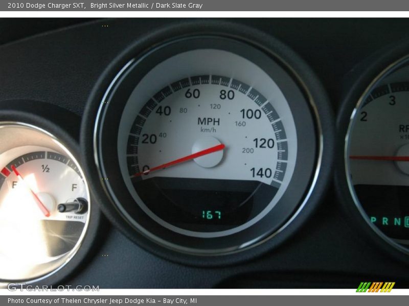 Bright Silver Metallic / Dark Slate Gray 2010 Dodge Charger SXT