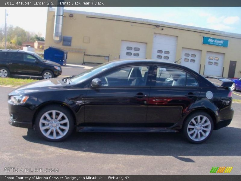 Tarmac Black Pearl / Black 2011 Mitsubishi Lancer GTS
