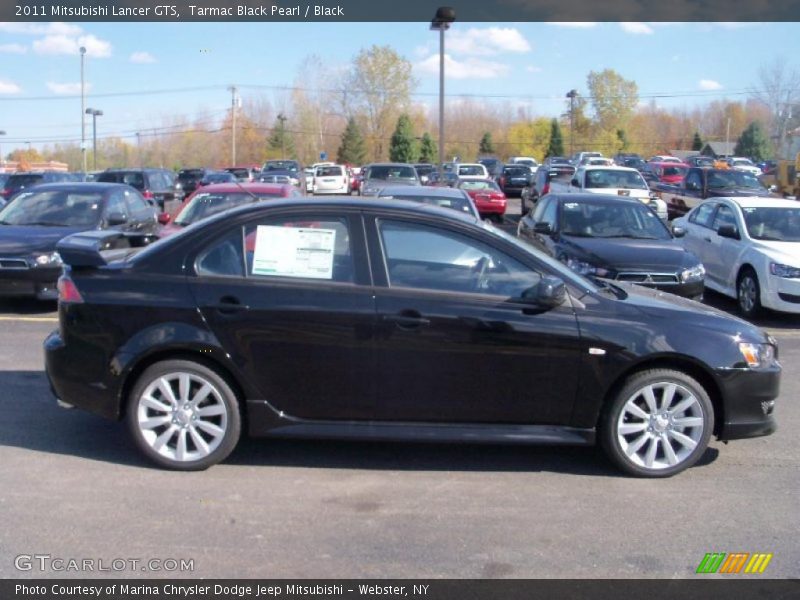 Tarmac Black Pearl / Black 2011 Mitsubishi Lancer GTS