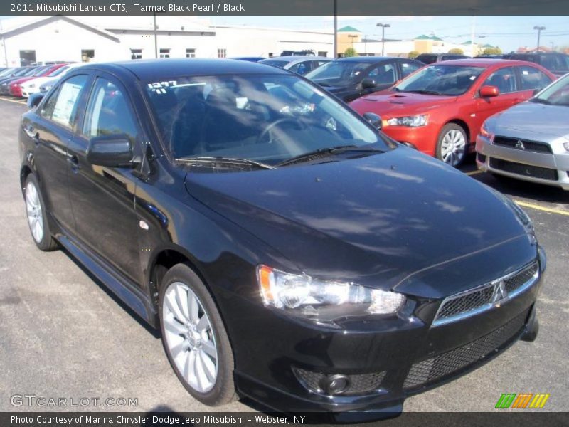 Tarmac Black Pearl / Black 2011 Mitsubishi Lancer GTS