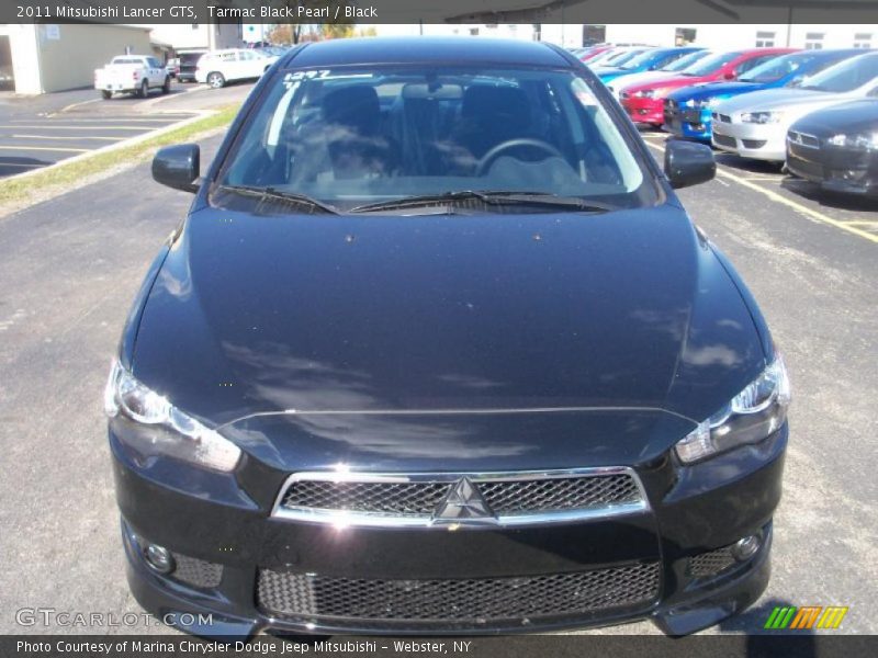Tarmac Black Pearl / Black 2011 Mitsubishi Lancer GTS