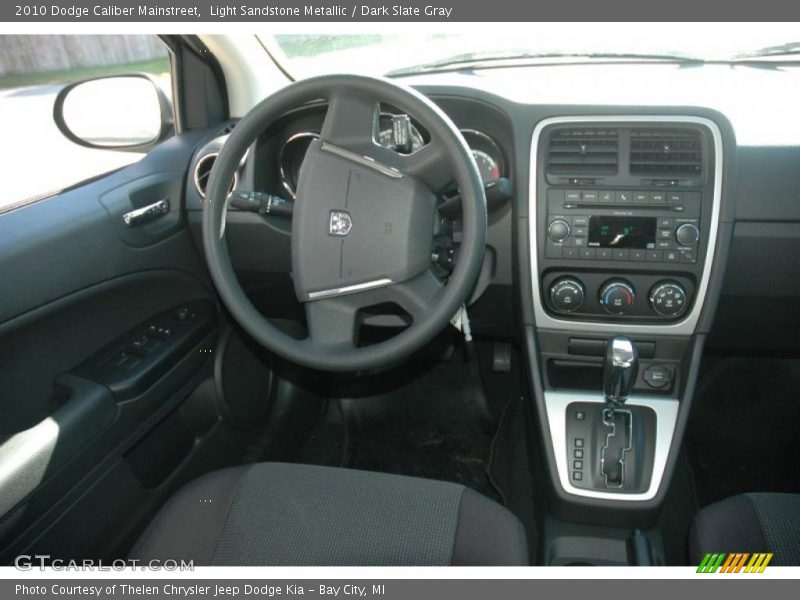 Light Sandstone Metallic / Dark Slate Gray 2010 Dodge Caliber Mainstreet