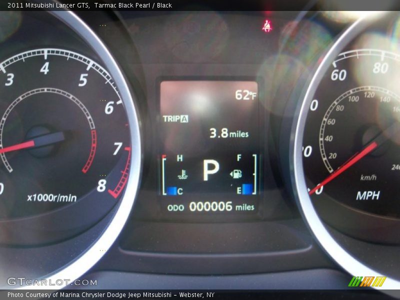 Tarmac Black Pearl / Black 2011 Mitsubishi Lancer GTS