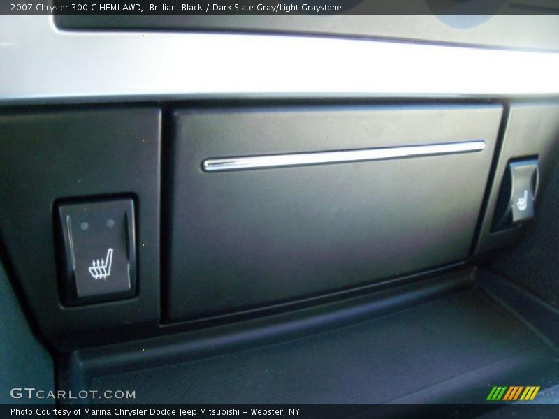 Brilliant Black / Dark Slate Gray/Light Graystone 2007 Chrysler 300 C HEMI AWD