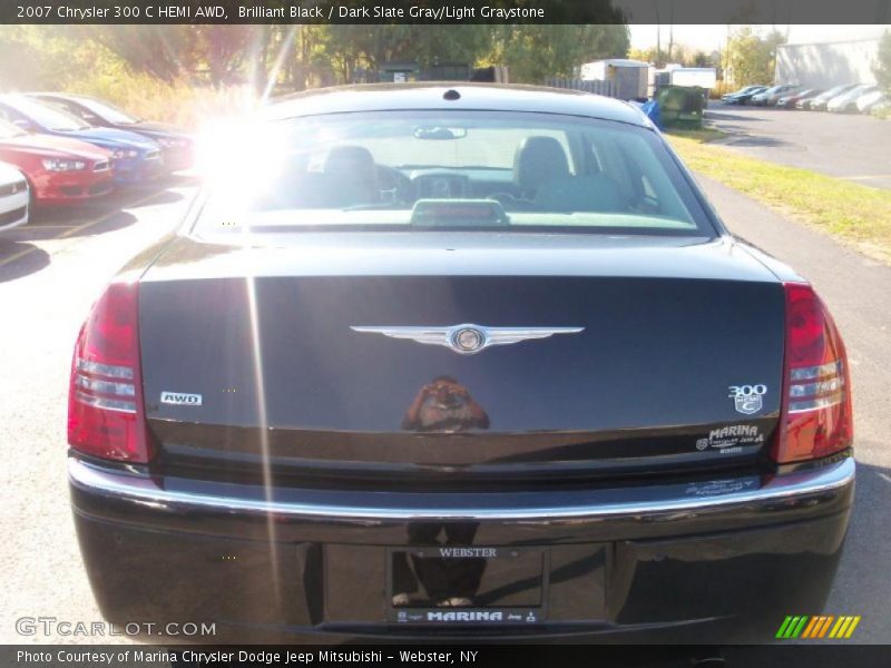 Brilliant Black / Dark Slate Gray/Light Graystone 2007 Chrysler 300 C HEMI AWD