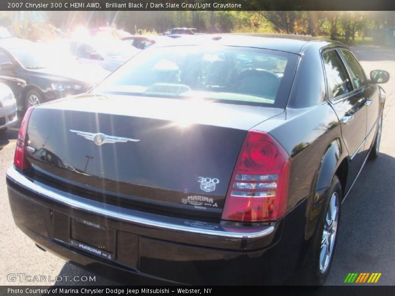 Brilliant Black / Dark Slate Gray/Light Graystone 2007 Chrysler 300 C HEMI AWD