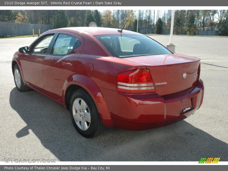 Inferno Red Crystal Pearl / Dark Slate Gray 2010 Dodge Avenger SXT