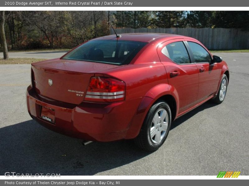 Inferno Red Crystal Pearl / Dark Slate Gray 2010 Dodge Avenger SXT