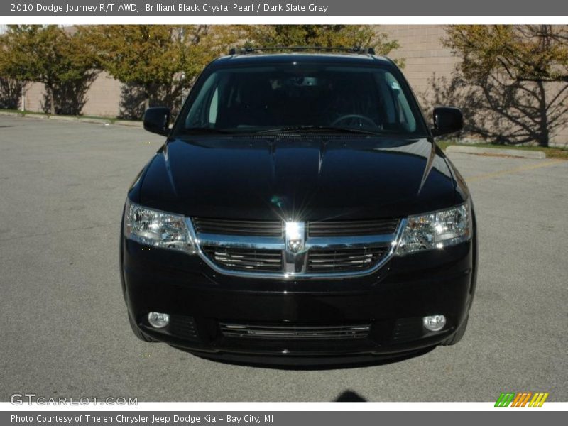 Brilliant Black Crystal Pearl / Dark Slate Gray 2010 Dodge Journey R/T AWD