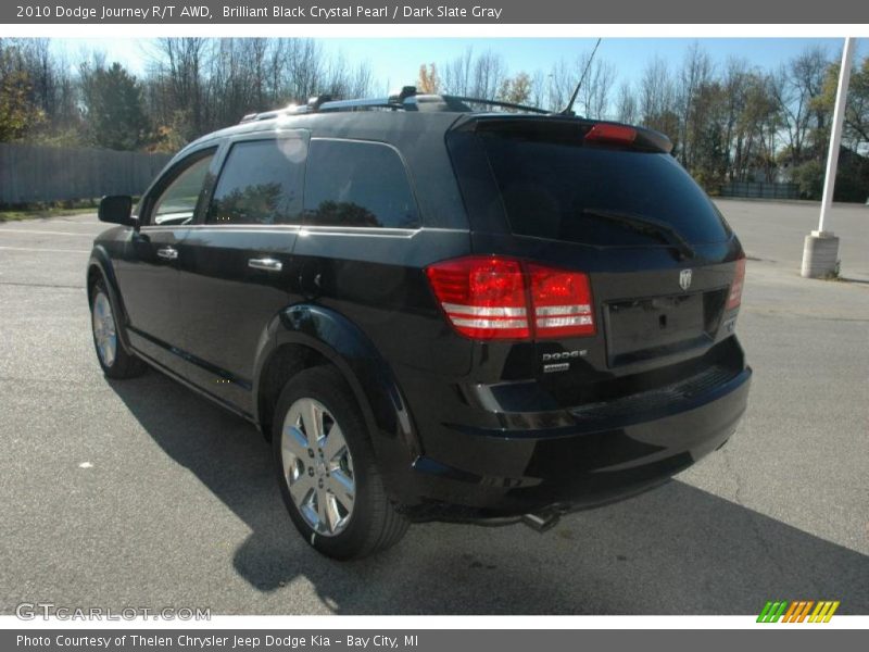 Brilliant Black Crystal Pearl / Dark Slate Gray 2010 Dodge Journey R/T AWD