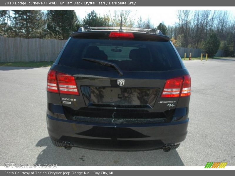 Brilliant Black Crystal Pearl / Dark Slate Gray 2010 Dodge Journey R/T AWD