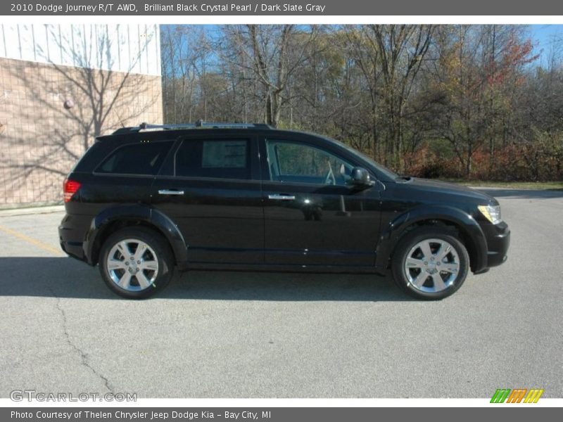 Brilliant Black Crystal Pearl / Dark Slate Gray 2010 Dodge Journey R/T AWD
