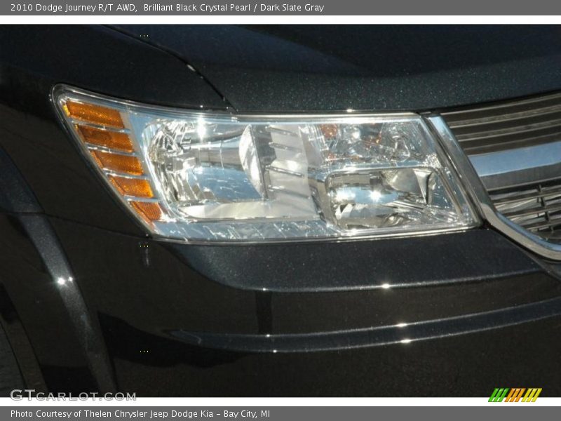 Brilliant Black Crystal Pearl / Dark Slate Gray 2010 Dodge Journey R/T AWD