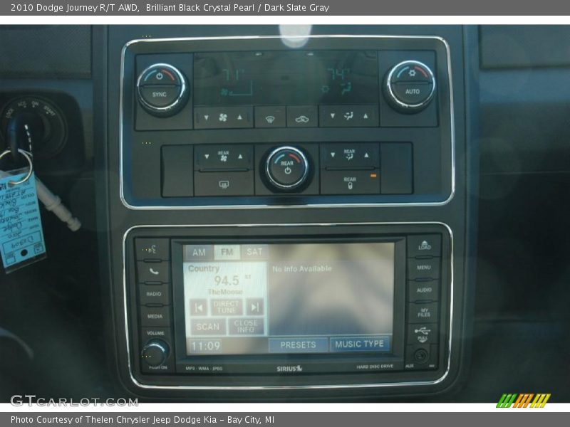 Brilliant Black Crystal Pearl / Dark Slate Gray 2010 Dodge Journey R/T AWD