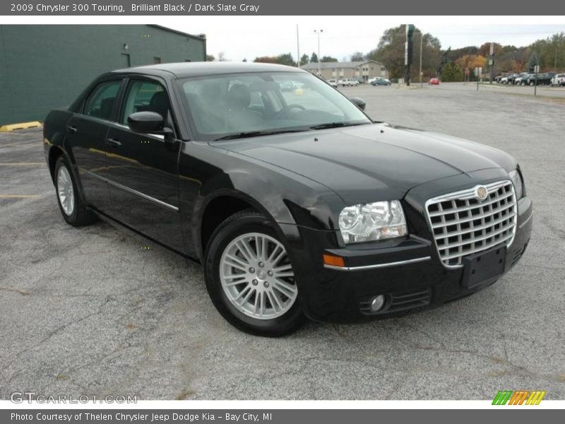 Brilliant Black / Dark Slate Gray 2009 Chrysler 300 Touring