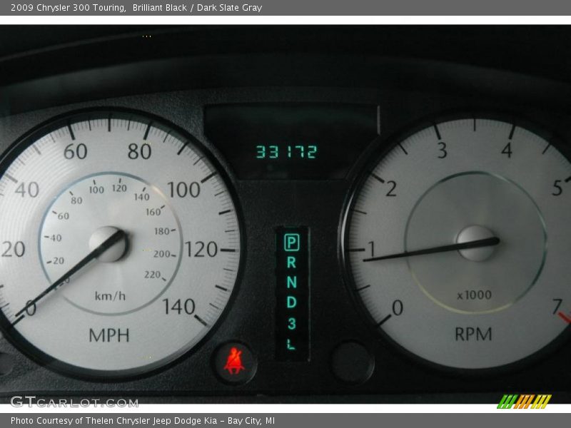 Brilliant Black / Dark Slate Gray 2009 Chrysler 300 Touring