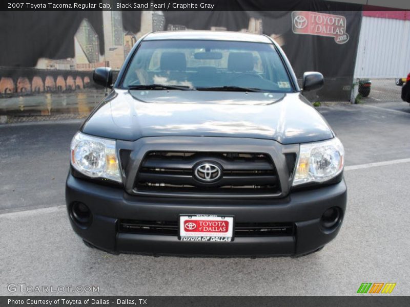 Black Sand Pearl / Graphite Gray 2007 Toyota Tacoma Regular Cab