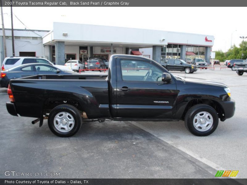 Black Sand Pearl / Graphite Gray 2007 Toyota Tacoma Regular Cab