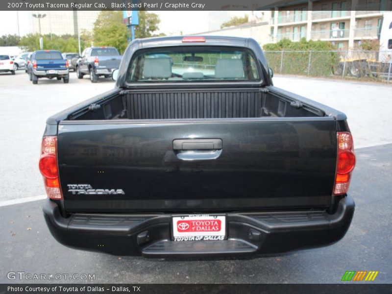 Black Sand Pearl / Graphite Gray 2007 Toyota Tacoma Regular Cab