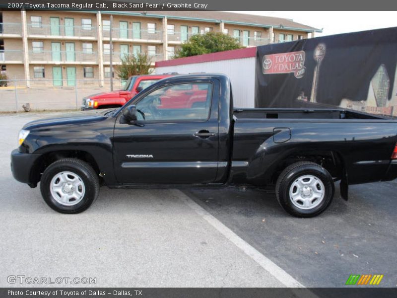 Black Sand Pearl / Graphite Gray 2007 Toyota Tacoma Regular Cab