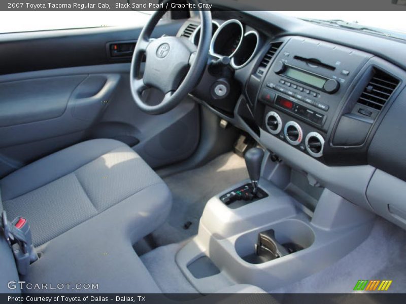 Black Sand Pearl / Graphite Gray 2007 Toyota Tacoma Regular Cab