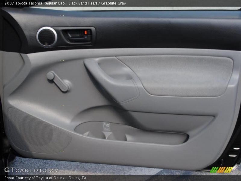 Black Sand Pearl / Graphite Gray 2007 Toyota Tacoma Regular Cab