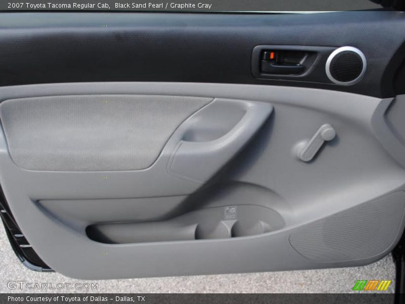 Black Sand Pearl / Graphite Gray 2007 Toyota Tacoma Regular Cab