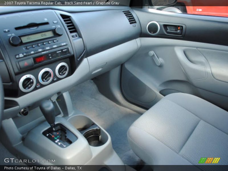 Black Sand Pearl / Graphite Gray 2007 Toyota Tacoma Regular Cab