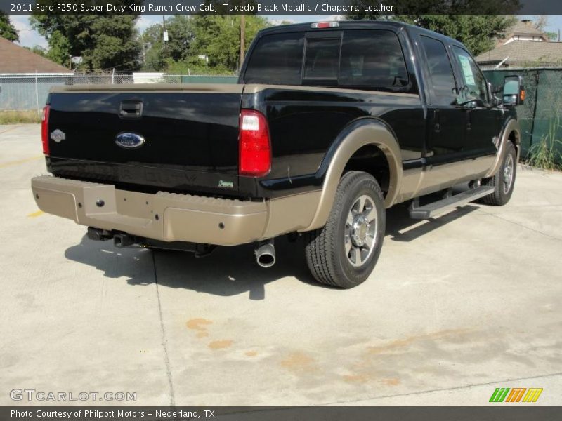 Tuxedo Black Metallic / Chaparral Leather 2011 Ford F250 Super Duty King Ranch Crew Cab