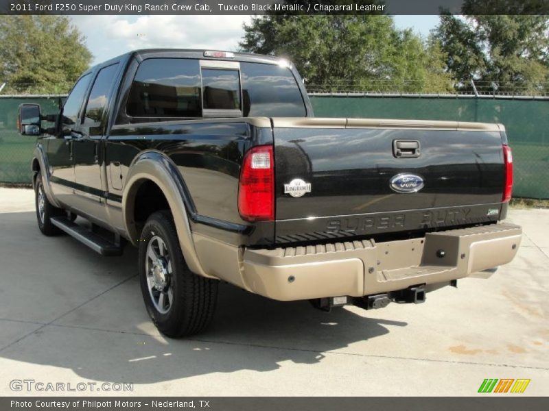 Tuxedo Black Metallic / Chaparral Leather 2011 Ford F250 Super Duty King Ranch Crew Cab