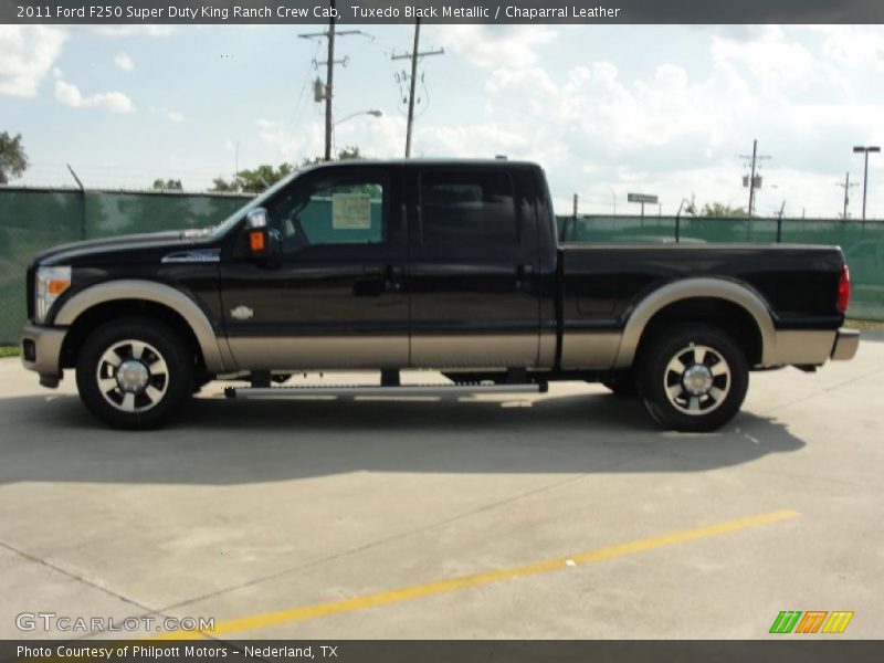 Tuxedo Black Metallic / Chaparral Leather 2011 Ford F250 Super Duty King Ranch Crew Cab