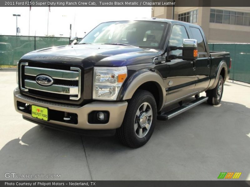 Tuxedo Black Metallic / Chaparral Leather 2011 Ford F250 Super Duty King Ranch Crew Cab