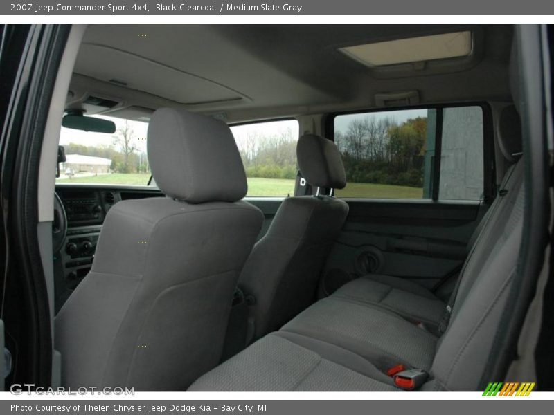 Black Clearcoat / Medium Slate Gray 2007 Jeep Commander Sport 4x4