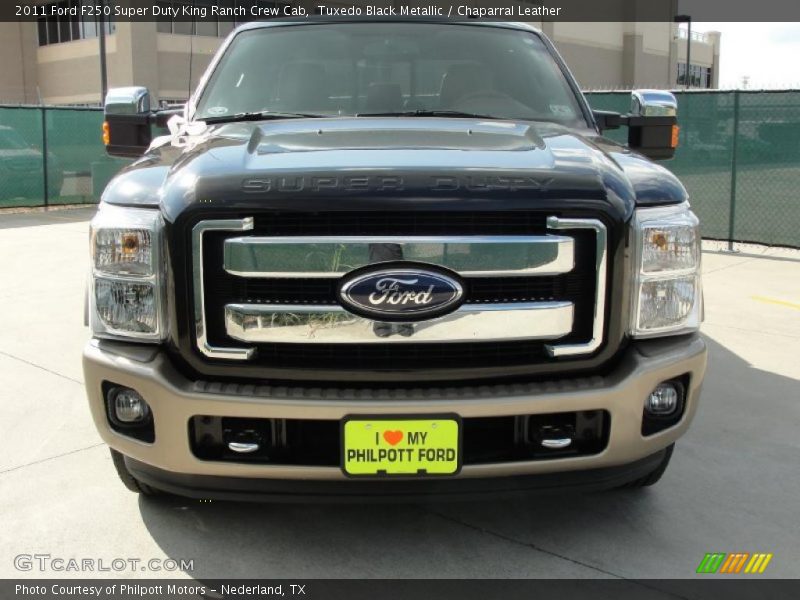 Tuxedo Black Metallic / Chaparral Leather 2011 Ford F250 Super Duty King Ranch Crew Cab